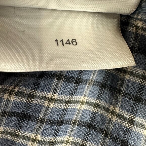 Columbia Mens L Flannel Shirt Blue Gray Plaid Cotton Heritage Outdoor Casual - Picture 8 of 11